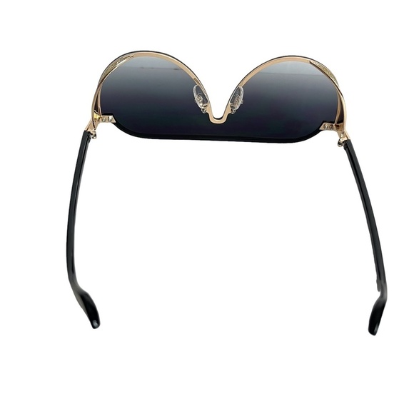 SUNGLASSES Fashion Black Gold Smokey Lenses Summer Vacation Beach Glasses - Picture 13 of 16